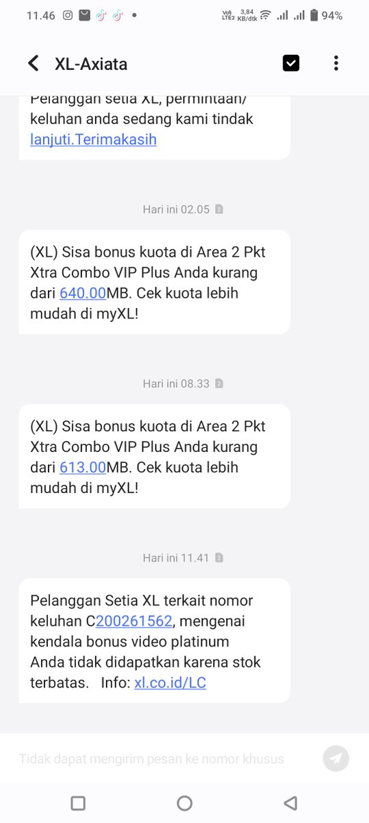 dadukembar's tweet photo. @myXLCare Min aneh bgt sy bli pkt xtra combo plus vip dpt bonus vidio platinum 30hari dketerangan nya dan seperti sebelum2nya jg dpt.Udah 3hari komplain krn ga aktif2 ehh dpt balesannya stok terbatas.sejak kapan ada kentuan stok terbatas. biasanya langsung aktif2 aja. kecewa saya https://t.co/uZ1I8ZsvUA