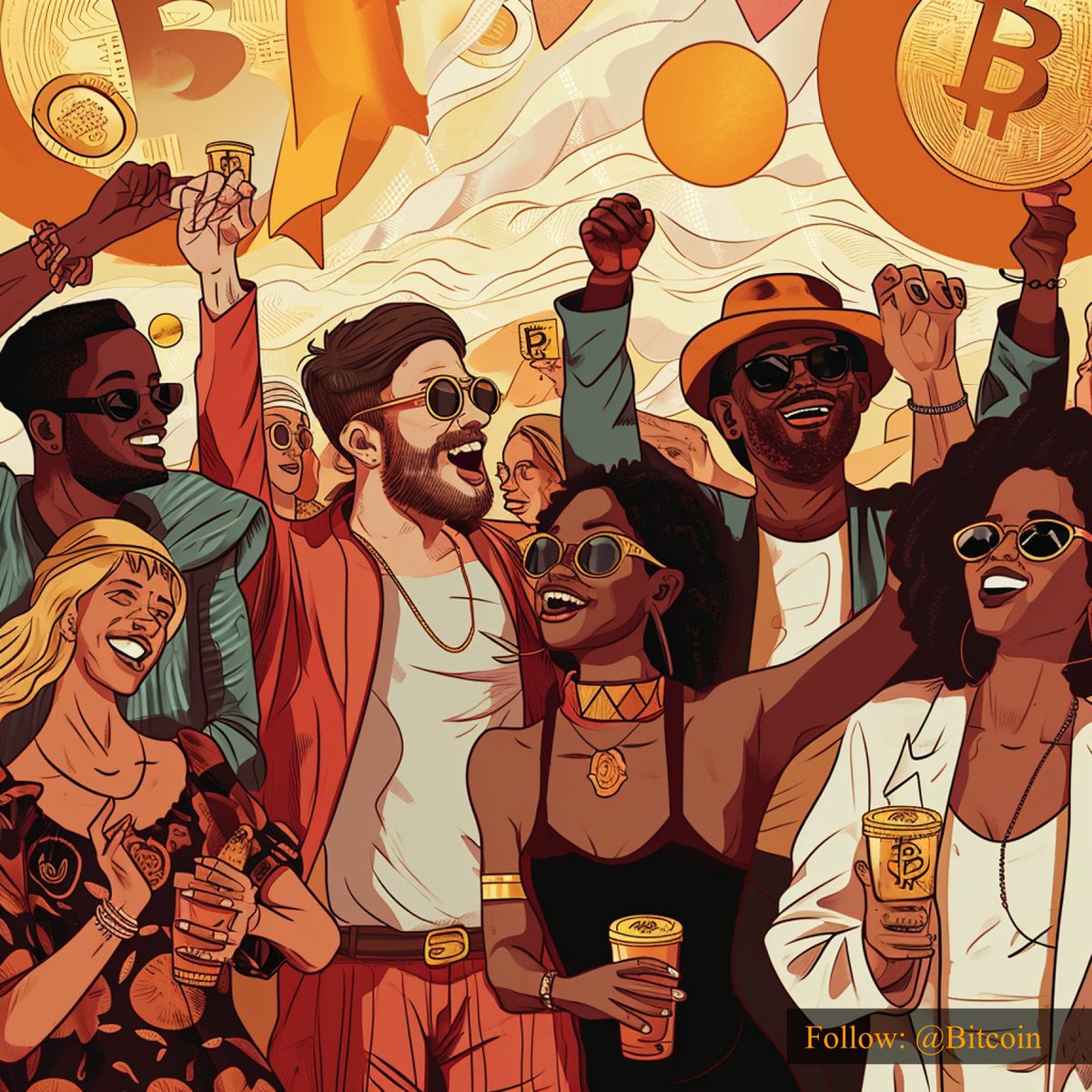 As the clock ticks towards a new financial dawn, the time to celebrate the triumph of #Bitcoin is just around the corner. 🎉⏰ #BitcoinCelebration