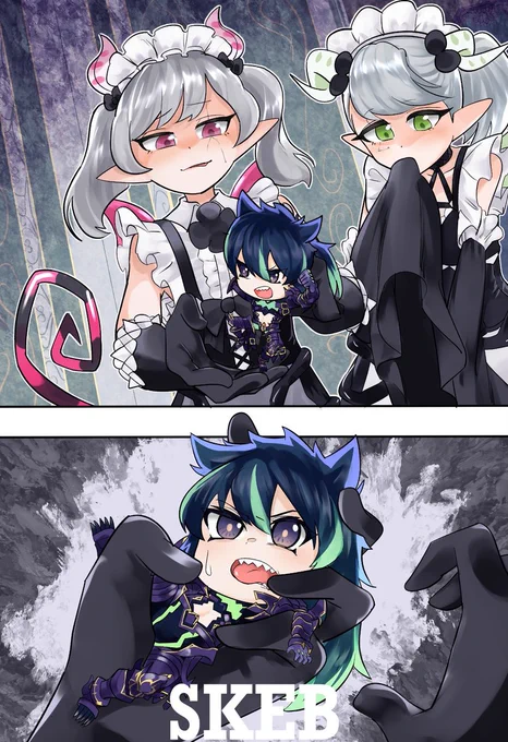 #OCGファンアート 
保定されるライトハートです
あら〜 