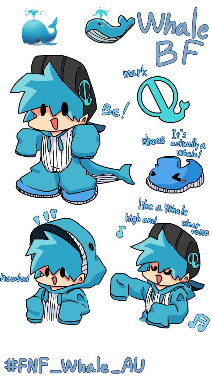 akai_beni1106's tweet photo. New my AU!!!
その名も、 #FNF_whale_AU #whaleBF だ!実は、beedと同い年の15歳!!
よろしくね!!🐳🐋 https://t.co/WEk9QdUQE9