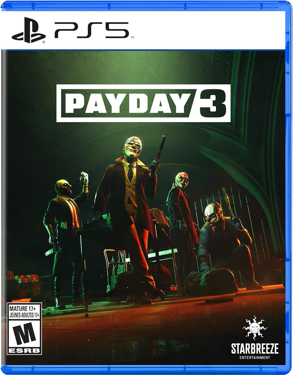 PAYDAY 3 (PS5/X) $19.99 via GameStop. ow.ly/KbaH50QjuLi

Game Pass via Xbox. ow.ly/qsQ430smmKC