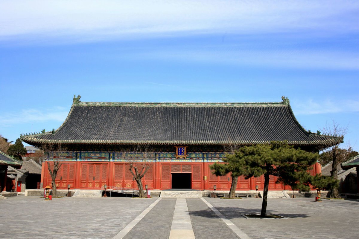 The Temple of Agriculture, or Xiannong Altar, originally built during the Ming Dynasty (1368-1644), was the place where rituals of imperial sacrifice to agriculture gods were conducted.