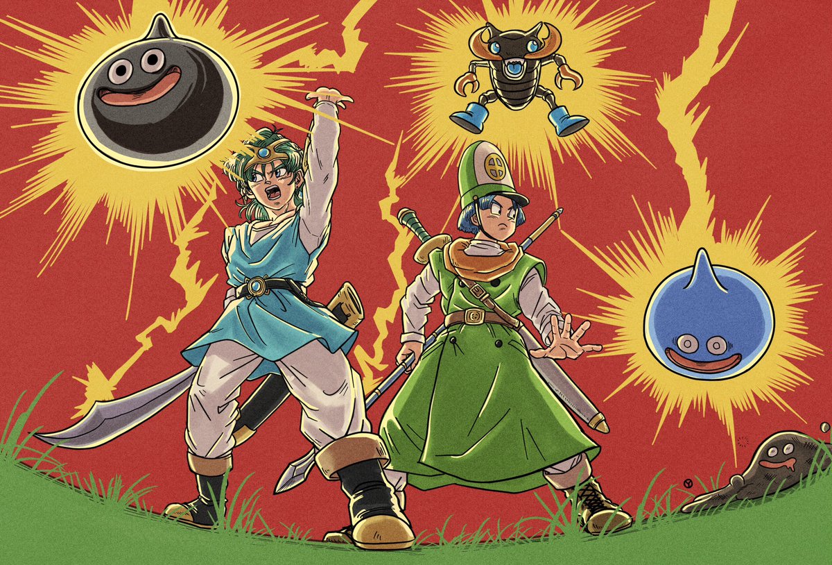 僕が初めて描いたドラクエの絵はドラクエ4でした。 34年経っても変わら