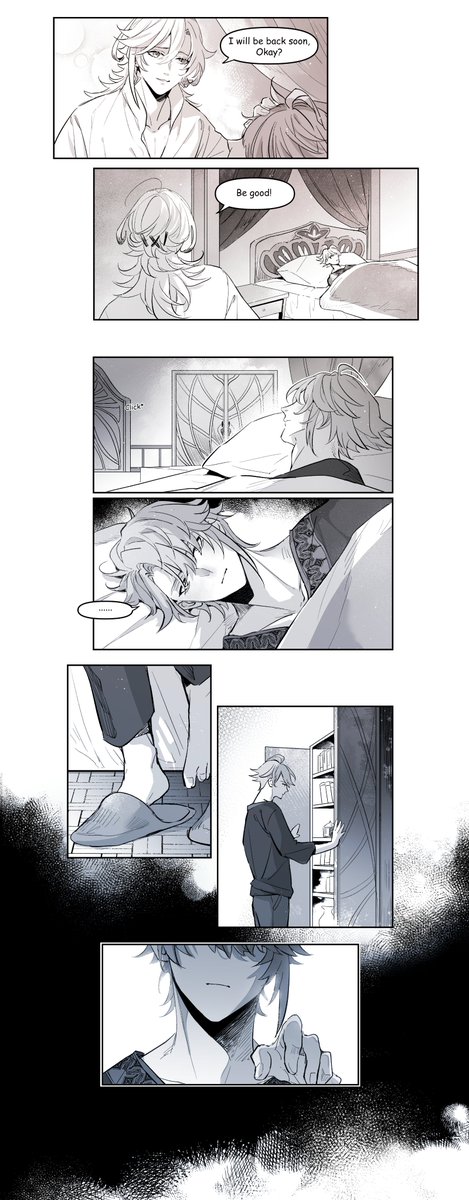 #haikaveh #アルカヴェ
Alhaitham's birthday comic!! this is continuation of music box story💖
Happy Birthday Haitham!!🎂🥂
(4/6)