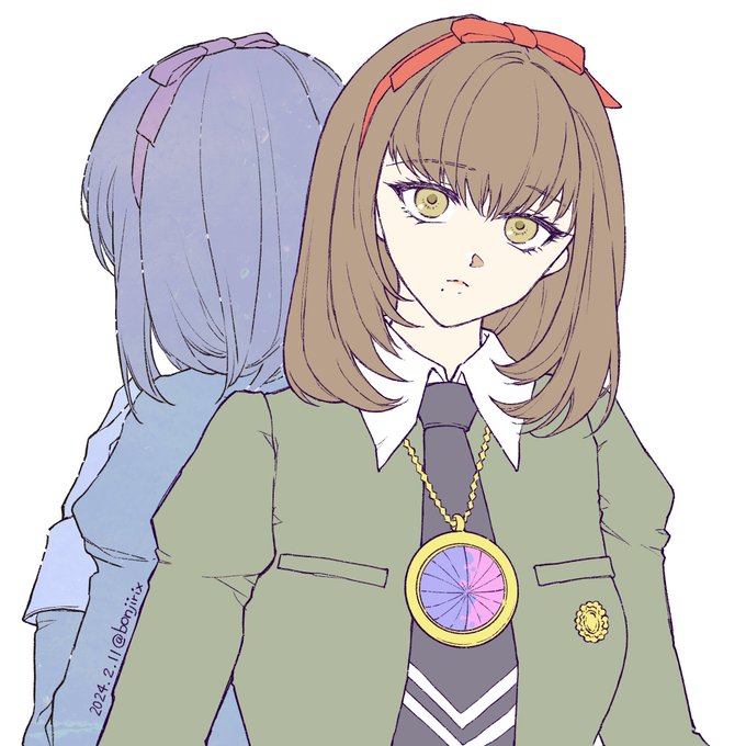 「2人の女性 背中合わせ」のTwitter画像/イラスト(新着)