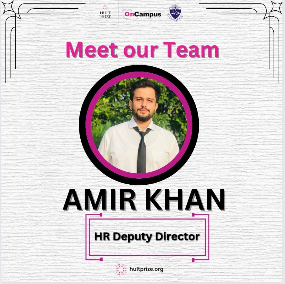 PrizeUop's tweet photo. 🌟 Exciting news! Meet Amir Khan, our dedicated HR Deputy Director from Institute of Management Studies, UOP. His leadership and passion make him an invaluable asset, ensuring our organization runs smoothly. Lucky to have such a talented individual on our team! 🚀 #HultPrize https://t.co/QGNxj3Z65Z