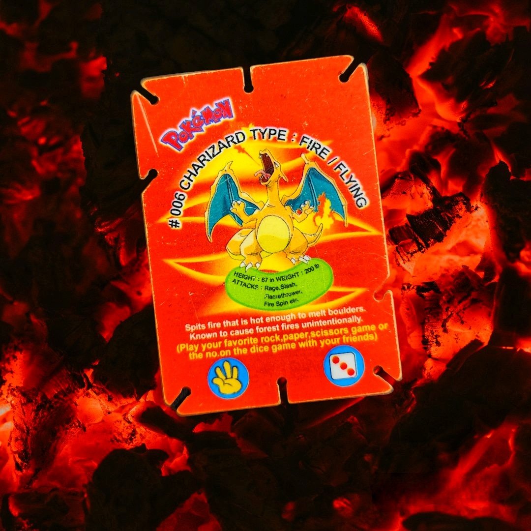 Pokesidd's tweet photo. 🔥2003 Cheetos X Pokémon Jenga Card #006 Charizard🔥

#pokemon #pokemoncommunity #jengacards #pokemonjengacards #rare #nostalgia #childhood #memories #charizard #cheetos #unclechips #pokemonforever #pokemoncollection #pokemoncollector #pokemoncenter #pokemonmumbai #pokemonindia https://t.co/KorlzPujaT