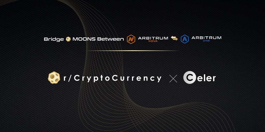 r/CryptoCurrency is Partnering With Celer to Bridge $MOON to Arbitrum ONE 💙

Launch Date - March 20, 2024.

reddit.com/r/CryptoCurren…