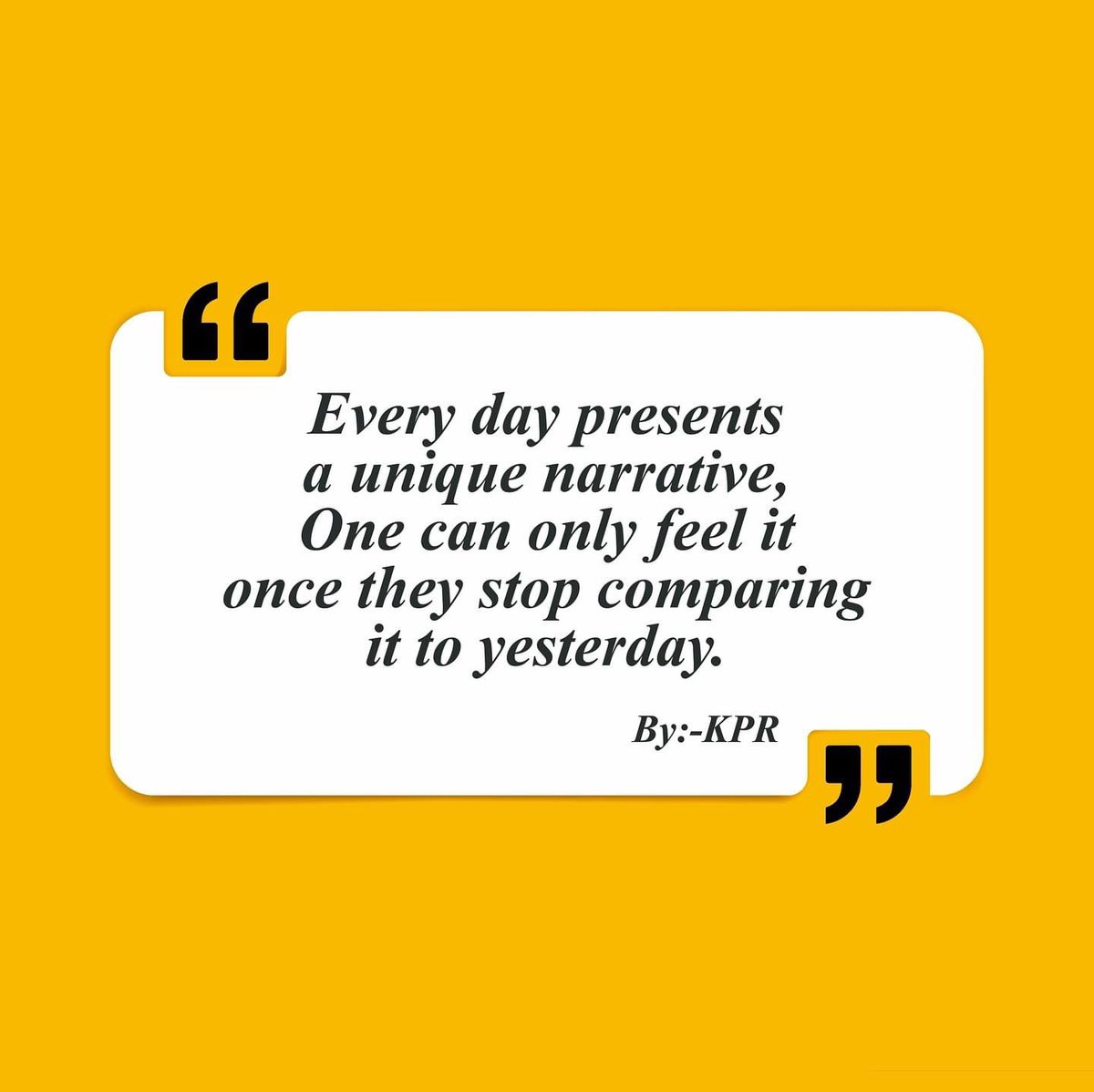 Krofficials's tweet photo. Everyday has it’s own story… Therefore, stop comparing it with previous versions and let go the past.

#smartway #smartwaywellness #motivation #sundaymotivation #inspiration #everydayindia #everyday #quotes #motivationaquotes #kpr #think #thinkpositive #positivity #focus https://t.co/9mb1s0KdH2