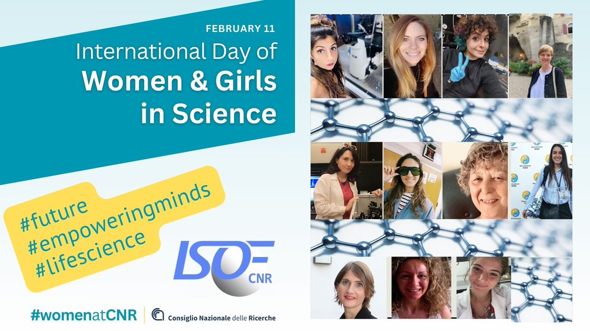 Cnr_Isof's tweet photo. ISOF celebrates all the women in science today, proud to show some of them in this collage who captures our idea of future! #womeninSTEM @CNRsocial_ https://t.co/nBJNlqpcYi