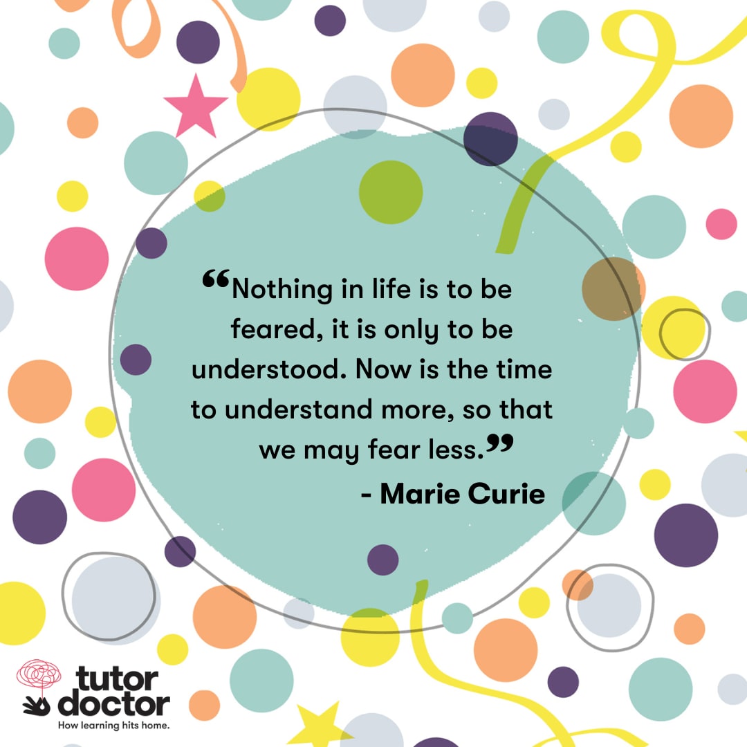 Today is the #InternationalDayOfWomenAndGirls in #Science! This quote from Marie Curie highlights the importance of knowledge and overcoming our fears. #WomenScienceDay #EmpowerHerFuture