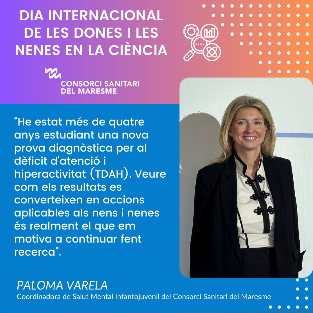 CSdMaresme's tweet photo. 👩🔬 🔬 Avui, #11F, celebrem el #DiaInternacionaldelesDonesiNenesenlaCiència. Les nostres companyes, la @palomavcasal i la @ramygaro, ens expliquen el repte de fer #recerca a l'#HospitaldeMataró i la satisfacció de veure com repercuteix positivament en pacients i familiars. #PECT https://t.co/ctUTuUZQkL