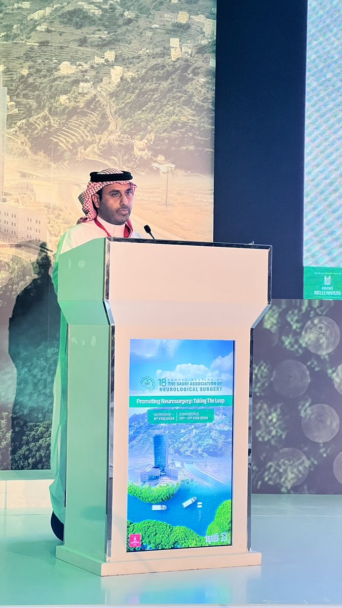 Happening Now 
 Dr. Fahad  alotaibi

Vertical parasagittal hemispherotomy: A single center experience in Saudi Arabia

#SANS2024