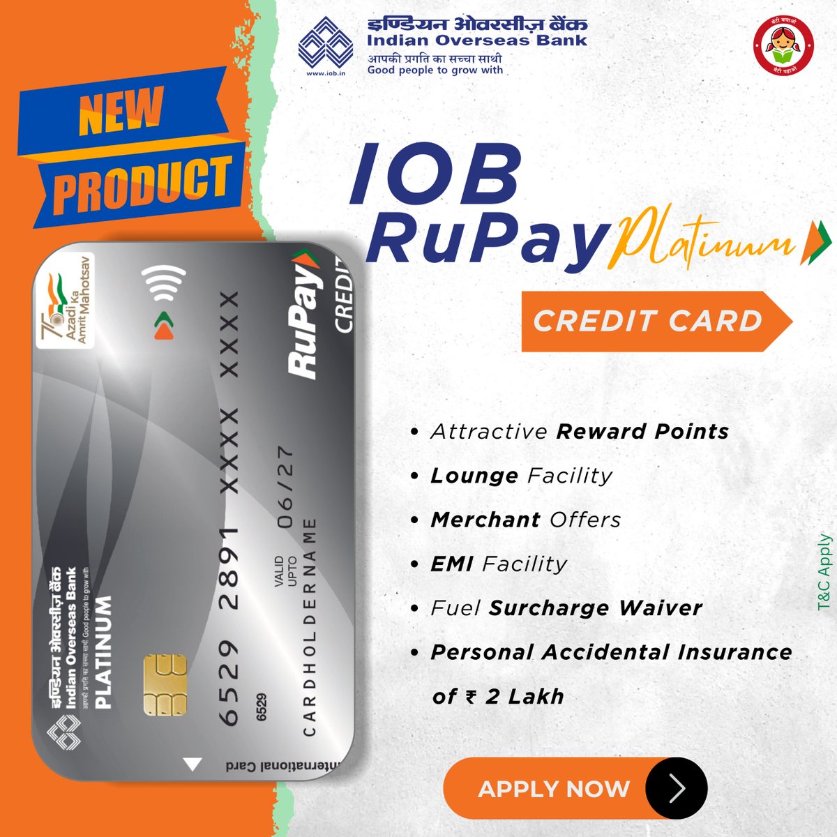 IOBIndia's tweet photo. "Experience banking harmony with IOB's RuPay Credit Cards – your perfect shopping partner. Shop, save, and smile with a swipe"
#IOB #IndianOverseasBank #DFS #RBI #RupayCard #creditcard #shopping #purchase #swipe #RuPayCreditCard #IOBCreditCard https://t.co/2HeNZOt1hx