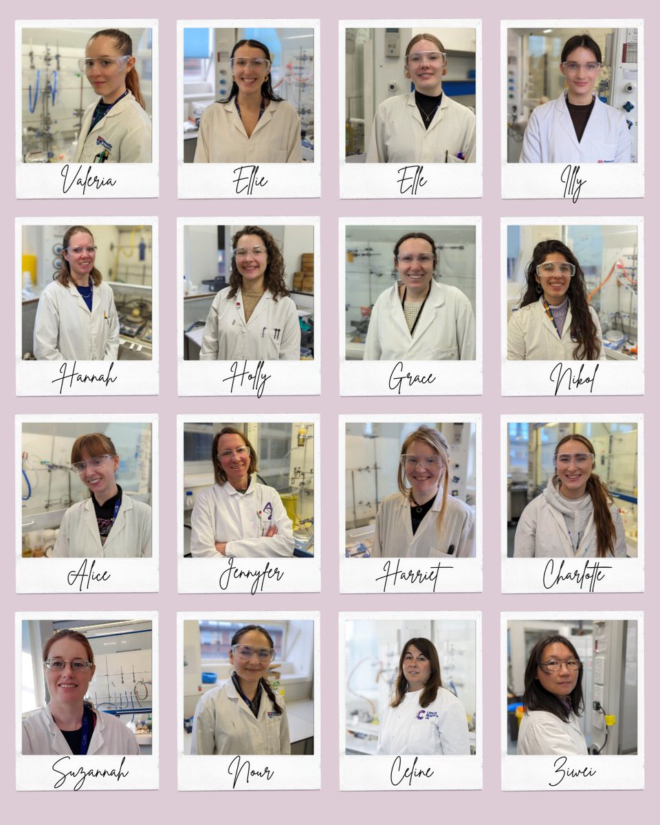 🌟International Day of Women and Girls in Science🌟 Proud to celebrate the achievements of the intelligent, hard-working, kind and passionate women <a href="/NCL_MedChem/">Medicinal Chemistry Group - Newcastle Uni</a>. 
#WomeninChemistry #WomeninSTEM #February11 #science <a href="/WomenScienceDay/">Women in Science Day</a> <a href="/UniofNewcastle/">Newcastle University</a>