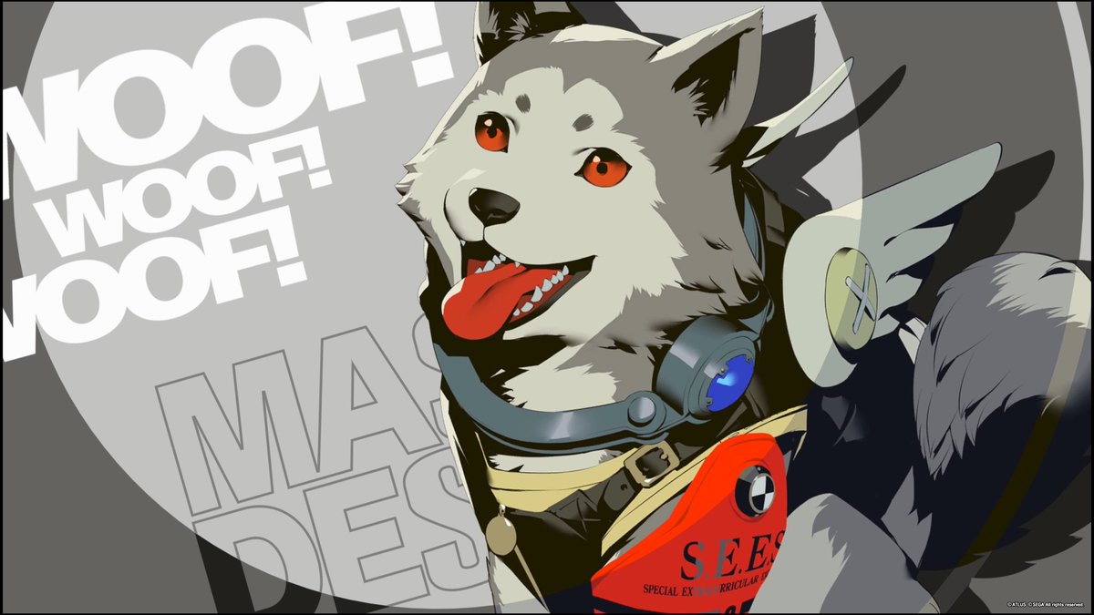 アイギス(ペルソナ3) 「勝利カットかっこよいよねコロマルはかわいい 」|胡桃犬のイラスト