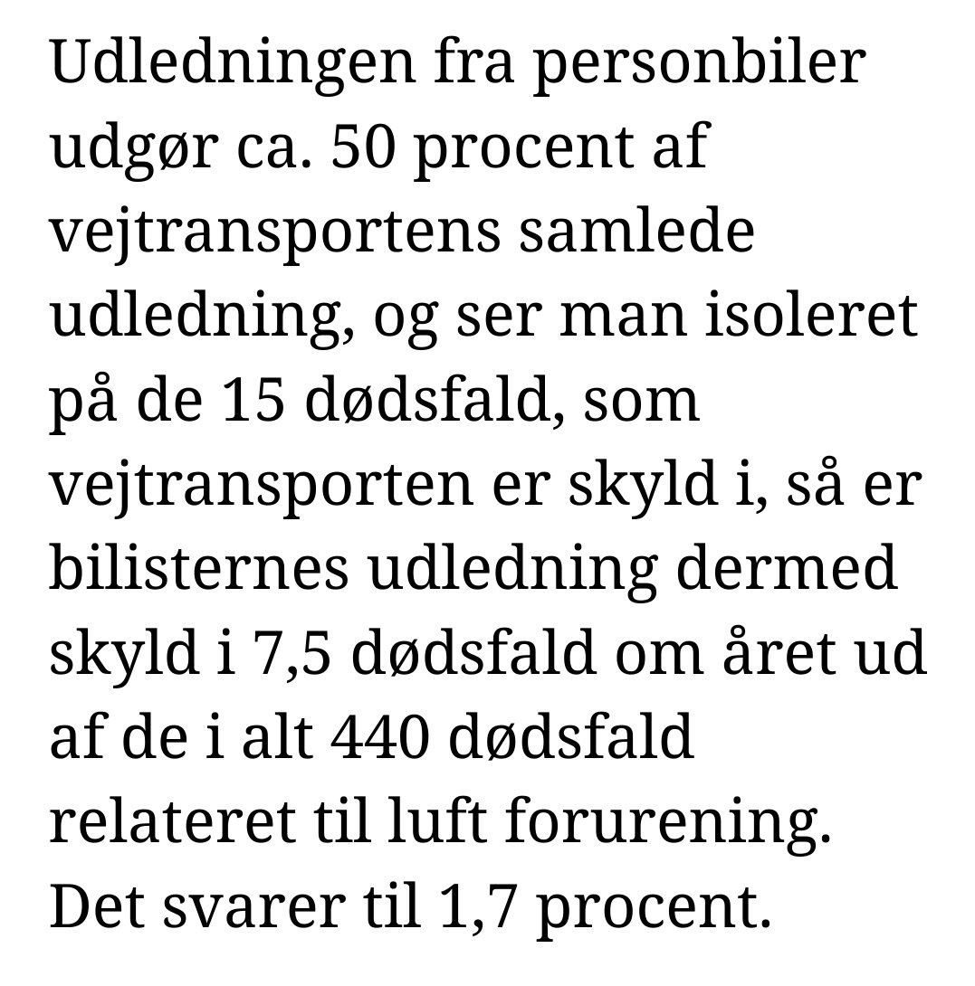 6. 440 dør pgra luftforurening. Det kunne #dkpol også gøre noget ved.
fdm.dk/nyheder/trafik…