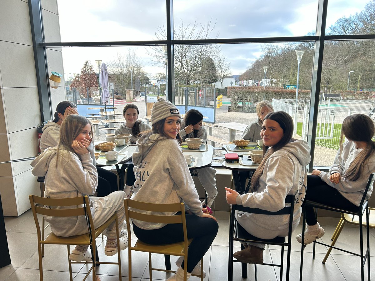 StPetersSch's tweet photo. After a solid 3 hours sleep on the coach we have stopped for breakfast! https://t.co/k60qsn4xxA