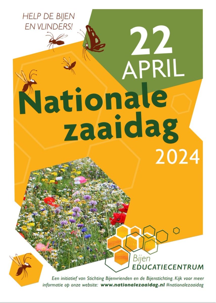 pimlemmers's tweet image. Of er dit jaar weer een Nationale Zaaidag plaatsvindt? Uiteraard! Want Zaaien doet Zoemen. 
Zaait U ook mee? #wildebijen #bijen #vlinders #inheems #biologisch #pollinators @Bijenlint @bijenvrienden
