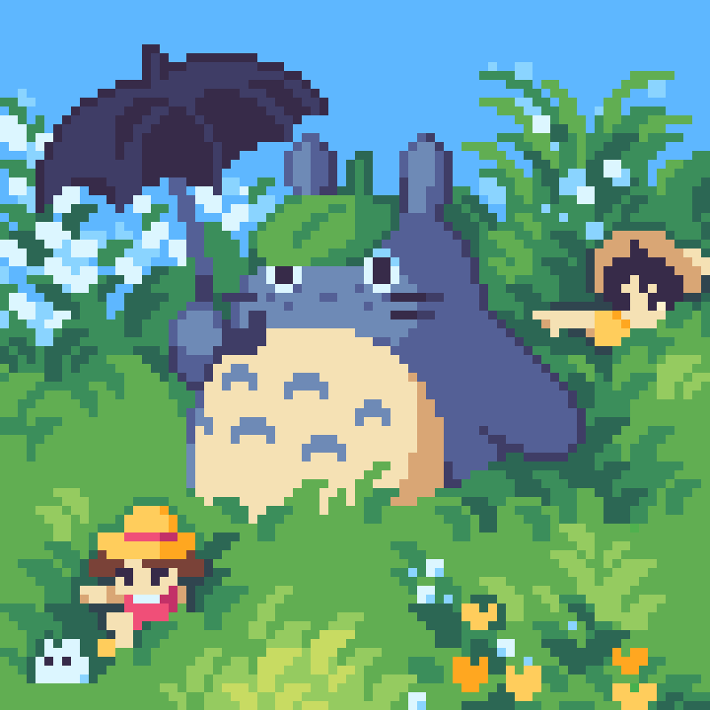 #pixelart #ドット絵
Totoro 🌿