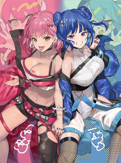 前のコミケで出してた遊戯王スリーブのイラスト第二弾です。イビルツインです 