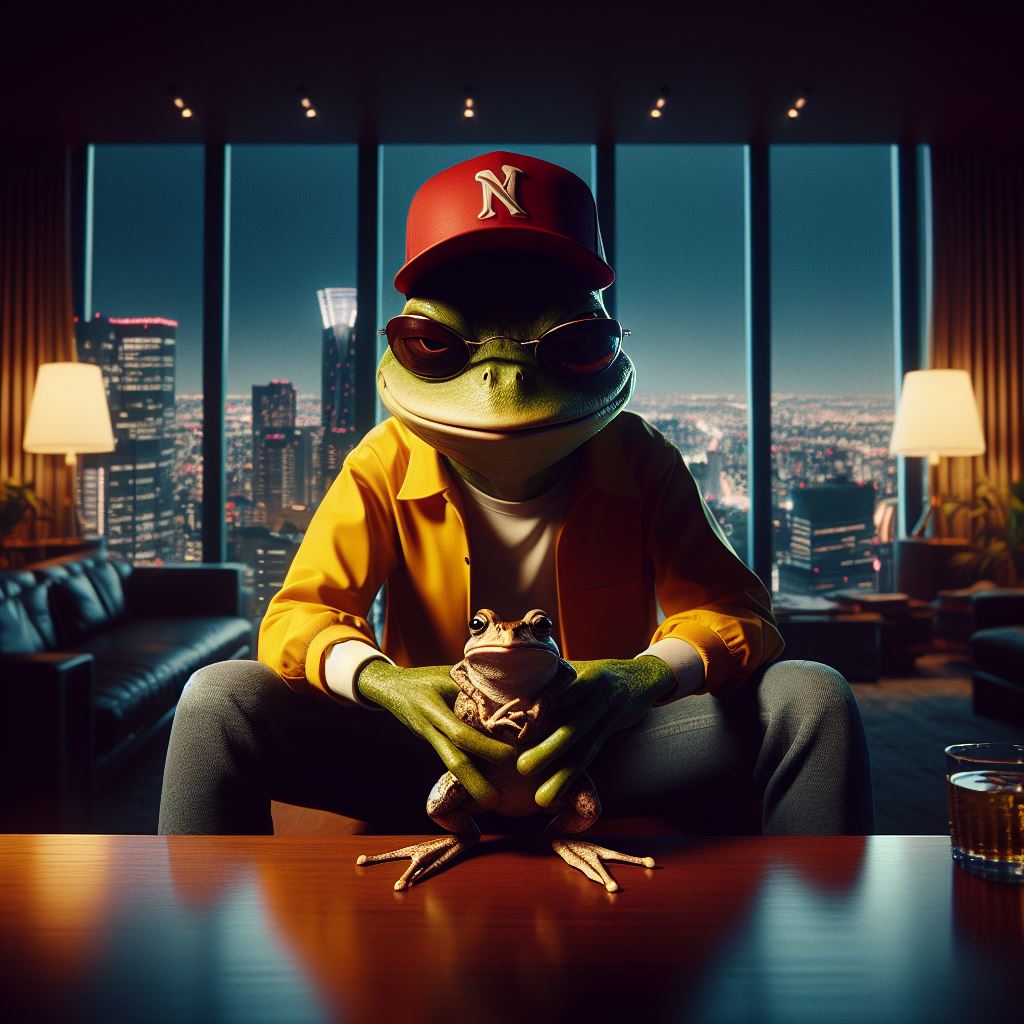 hikigaerukira's tweet image. Despite the toads crying in front of him, all Peeper could say was:

"Feels good man" 😎

#ToadKiller #Shibarium #CH2 $TOAD 🐸