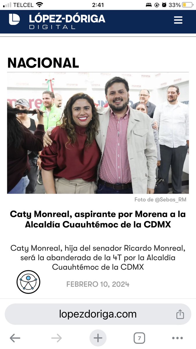 Pero a Ricardo Monreal le vale madres….  el se sigue enriqueciendo con nuestro 💰💰y va dale que dale con el NEPOTISMO de #NarcoMorena …. ahora apunta a su hija para la alcaldía Cuauhtémoc de CDMX
