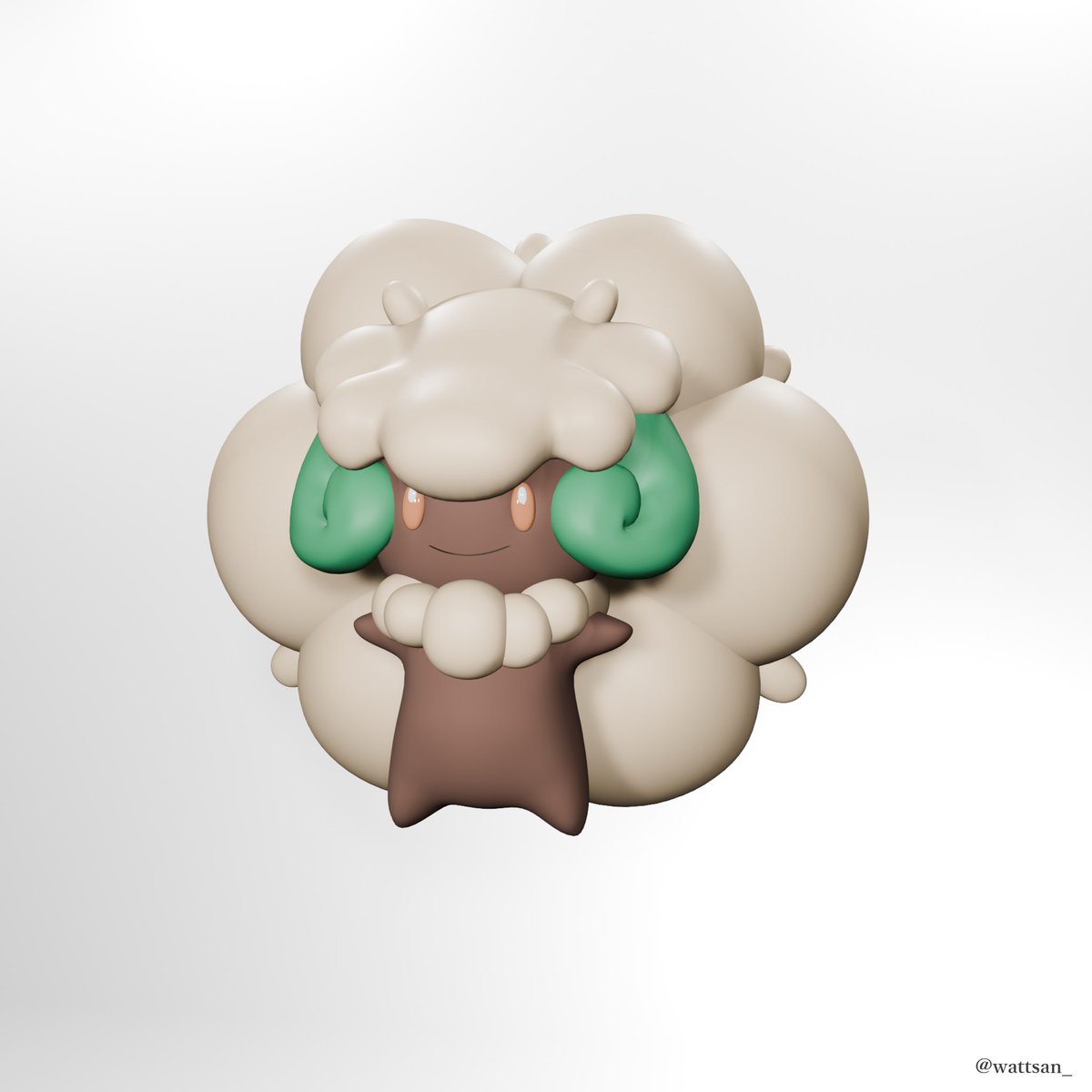 Blenderでエルフーンをつくりました．
#エルフーン
#b3d