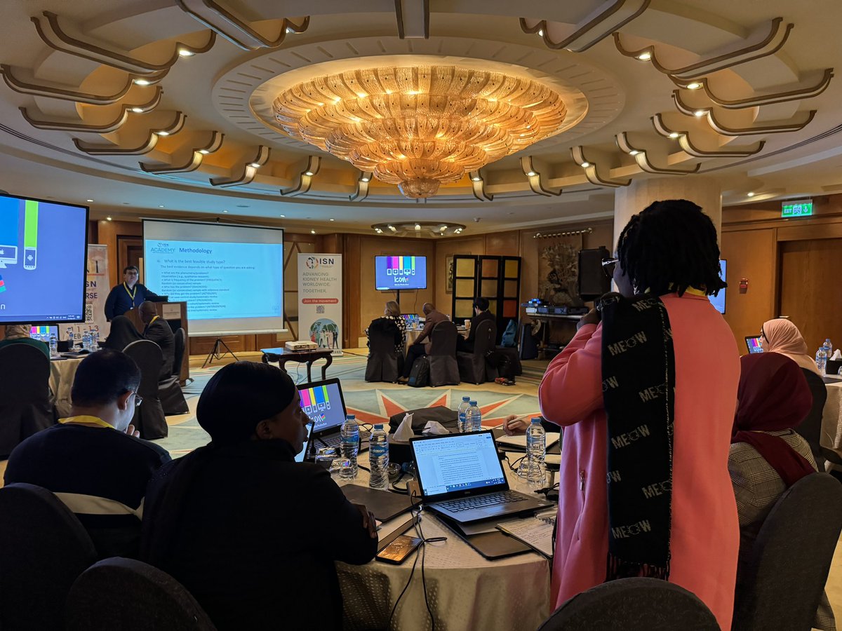 _SophieDupuis's tweet photo. Kicking off the first ISN Scientific Writing Course in Africa in beautiful Cairo! Thank you @ESTN_Egy for the warm welcome! Promising and productive days ahead with 15 participants from all over Africa @ISNkidneycare https://t.co/OdFAiEcGnY