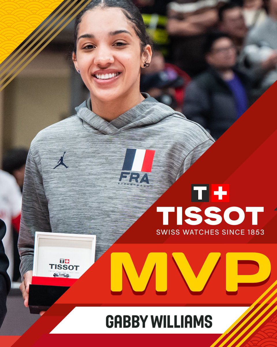 QUEEN THINGS 👑 Your @TISSOT MVP for #FIBAOQT in Xi’an is Gabby Williams 🇫🇷