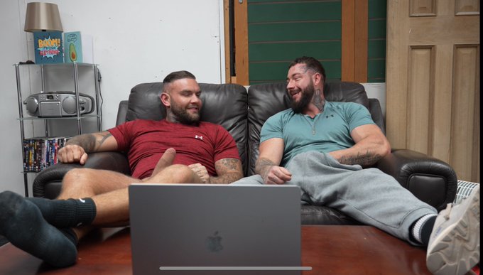 Wanna see a beefy, hetero tradie strip naked and get his thick cock out for the FIRST time ever on camera