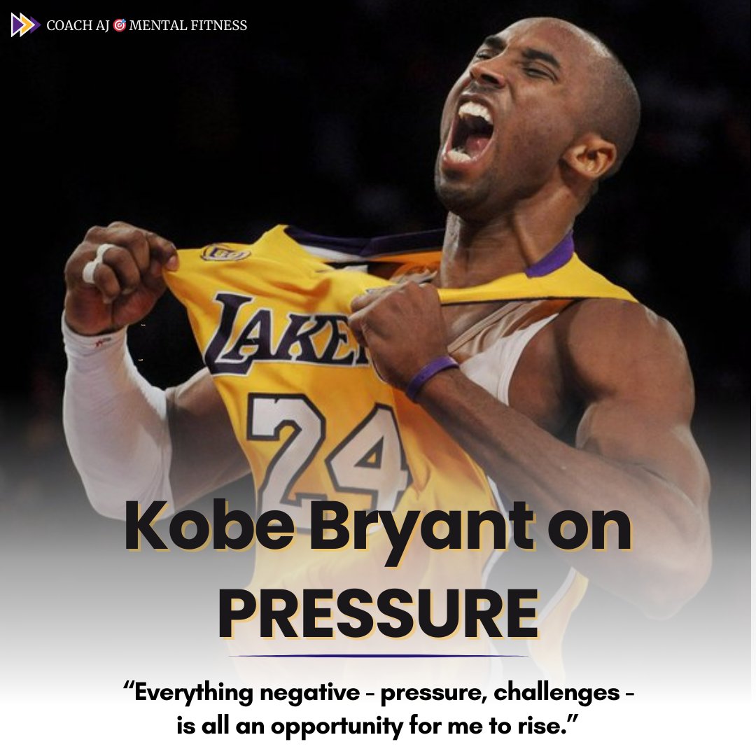 Kobe Bryant said, “Everything negative - pressure, challenges - is all an opportunity for me to rise.”

Navy Seals say, “Under pressure you don’t rise to the occasion, you sink to the level of your training.”

Peak performances don't happen when you're relaxed.

They happen when