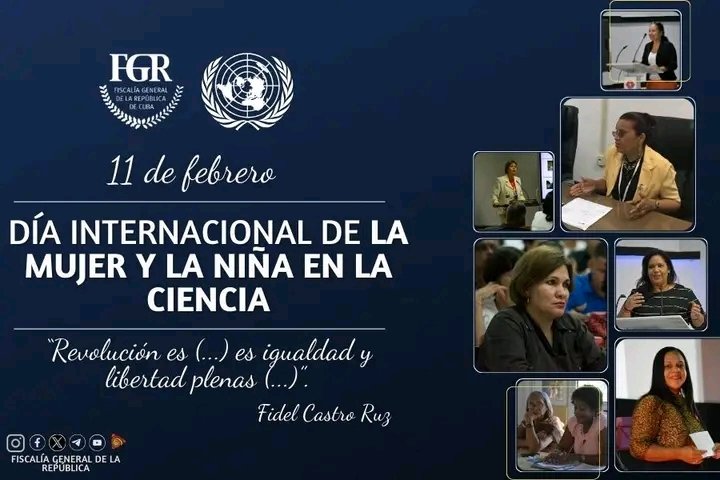 La mujer es un pilar indispensable en la investigación científica y la innovación. Llegue la felicitación a nuestras féminas que hacen desde la ciencia un mejor país, en especial a las de la #FiscaliaCubana y la #FiscaliaGranma #EstaEsLaRevolución #UnidosXCuba #GenteQueSuma