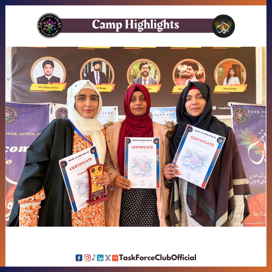 taskforceclub's tweet photo. Elevating visions, igniting passions. That's the Parwaaz Leadership Way! 🔥🏆
Wrapping up the leadership journey 🌱🌟
.
.
#LeadershipJourney #futureleaders #growthmindset #parwaazcamp #lahore #Pakistan #IWAZ #TFC #taskforceclub https://t.co/UeSxjW6K1D