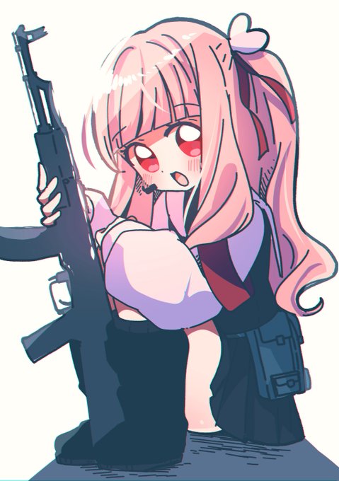 「assault rifle blush」 illustration images(Latest)