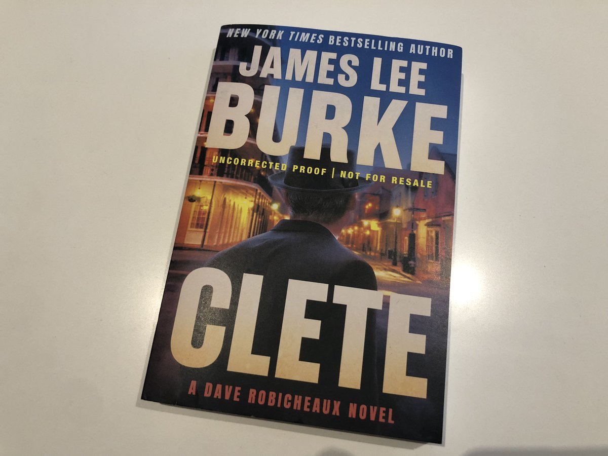 This is @JamesLeeBurke writing at the height of his powers. The long wait for a story told from Robicheaux’s pal’s point of view has been worth it. Coming out June 11.