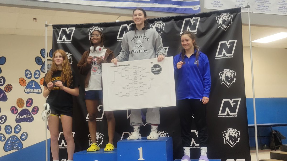 LHSwrestlers's tweet image. Maddy Johnson District Champ and state qualifier! #lessthan1%