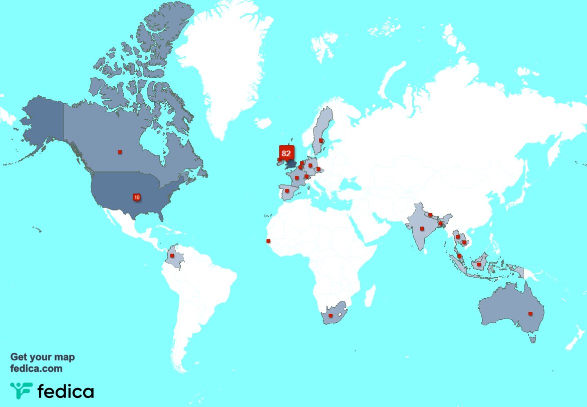 I have 2 new followers from USA 🇺🇸 last week. See fedica.com/!MissyHedgehog