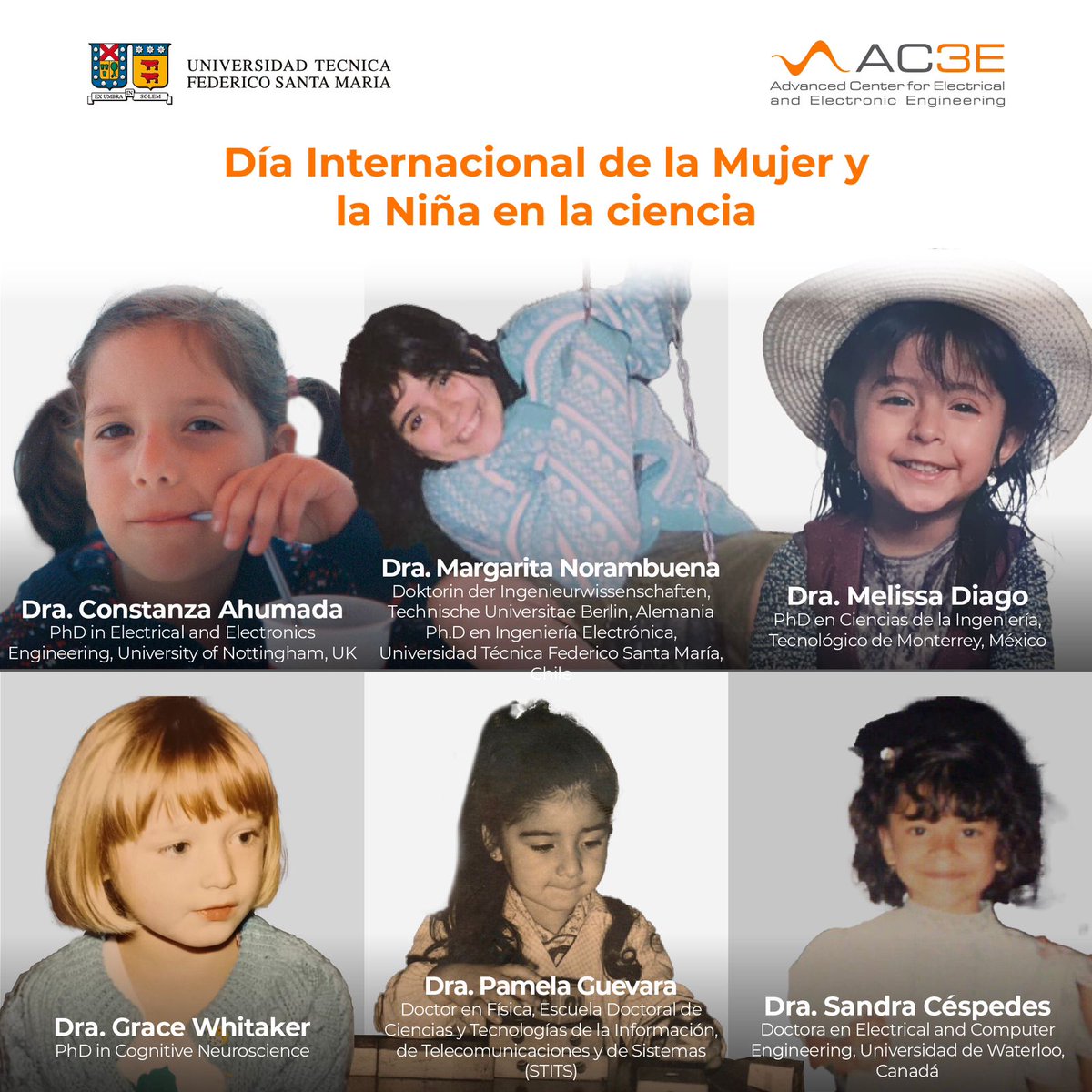 Nuestras investigadoras fueron niñas llenas de sueños y grandes ideas. Con esfuerzo y dedicación ganaron su espacio en el mundo de las ciencias. En el #diainternacionaldelamujerylaniñaenlaciencia invitamos a niñas y jóvenes a confiar en sus capacidades  para cambiar el mundo.
