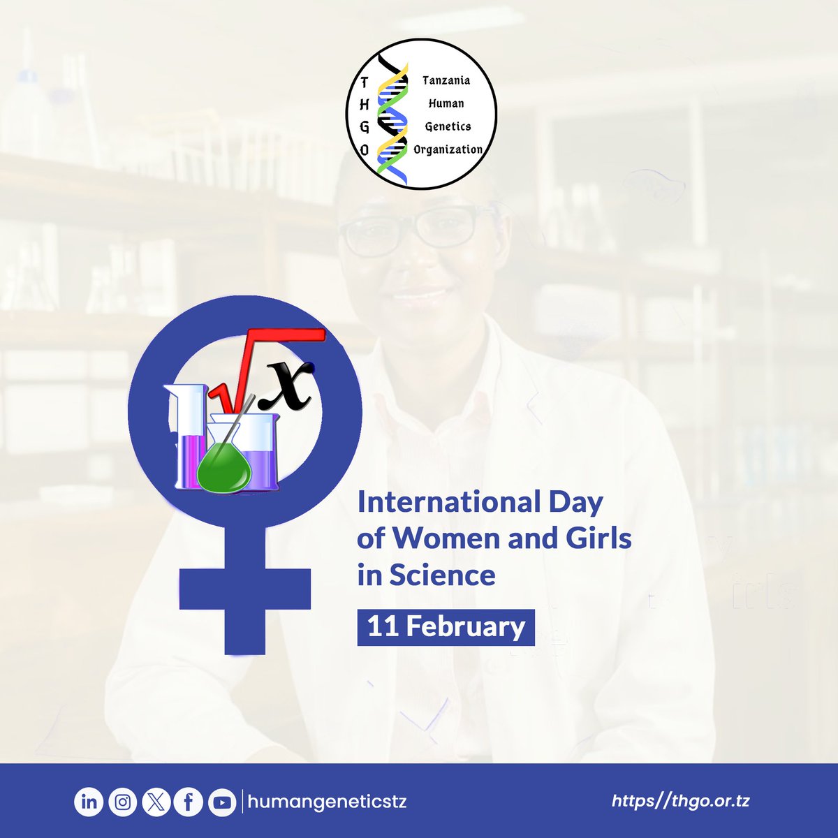 Happy international day of women and girls in science #IDWGS 

As we celebrate this day let us remember that:
👩‍🔬Women do science
👩‍🏭Women WANT to do science
👩‍⚕️Science needs women
#humangenetics
