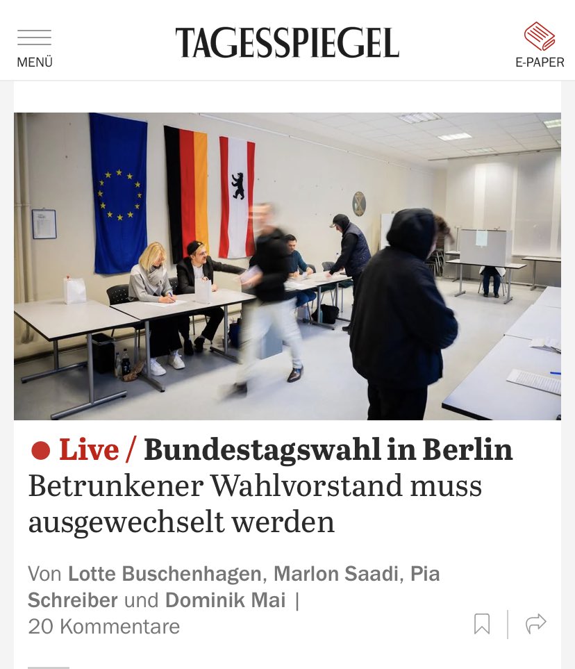 DanielBoeldt's tweet photo. Zu seiner Verteidigung: Es ist auch für ihn die dritte Wahl innerhalb von zweieinhalb Jahren. #btw24 https://t.co/xtm48YCYNQ