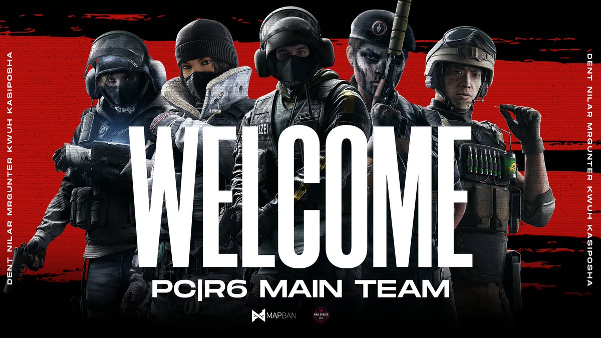 Good Evening Community,

Today we can announce our new PC|R6 Main Team🔥

Please welcome:
🇺🇦 @DeNt_PBX 
🇷🇺 <a href="/KasiPosHa_/">PBX | KasiPosHa</a> 
🇺🇦 <a href="/ImKwuh999/">PBX Oleg</a> 
🇺🇦 <a href="/niiilar13/">NilaR.</a>
🇺🇦 <a href="/Andrii_GNTR/">MrGunter</a> 

We are looking forward to a great time with you💪

#PBXFORTHEWIN👑