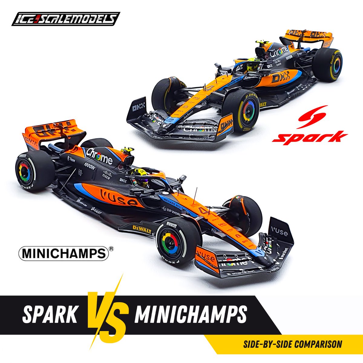 “Mending mana sih Spark atau Minichamps?”
“Bedanya apa sih?”

Mungkin pertanyaan ini jadi yang paling banyak ditanyakan buat yang mau memulai koleksi diecast Formula 1.

Nah kali ini bakal mimin bahas beberapa perbedaan kedua brand ini ges.

[THREAD]