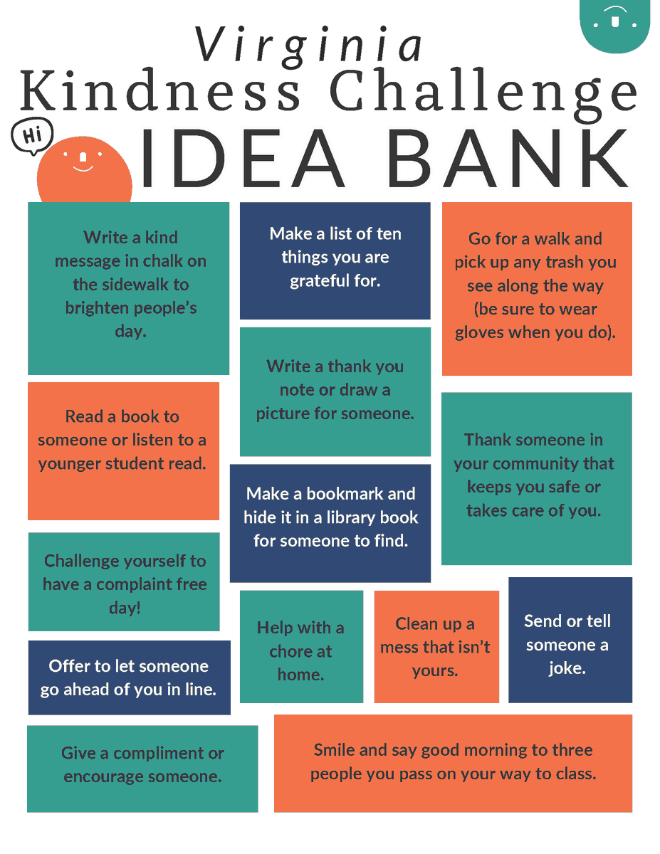It's Virginia Kindness Week! What will you do this week to spread kindness in our community?
#StaffordCommunity #kindnessweek #spreadcheer #positivity #cultureofcare #unity #kind #randomactsofkindness