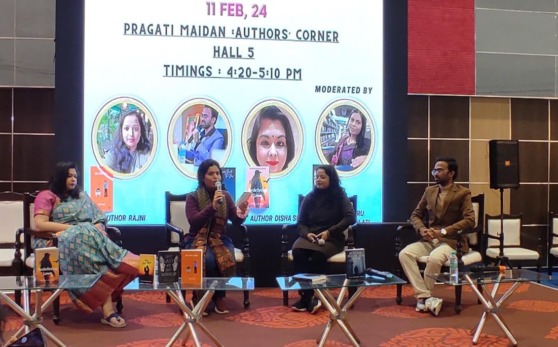 nbt_india's tweet photo. In today's session at #WorldBookFair2024, ‘The Art of Fiction Writing’, authors, Rajni Prasad, @Raj_abhishek and Disha Sethi gave audience a literary glimpse to the unfettered world of fiction. Expertly moderated by @Charuji, the panel also discussed that fiction provides the much needed freedom and respite from reality.

#ndwbf2024 #MultilingualIndia