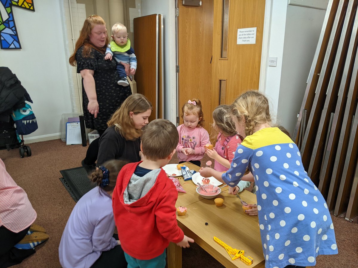 mich_goodwin's tweet photo. Another wonderful Stories at St Tom's this morning. We explored the story of the Prodigal Son and then made piggy cupcakes and heart suncatchers to remind us of the Father's love 🐖♥️
#childrensministry #ProdigalSon #sayingsorry #Love https://t.co/SMgdxFOZUW