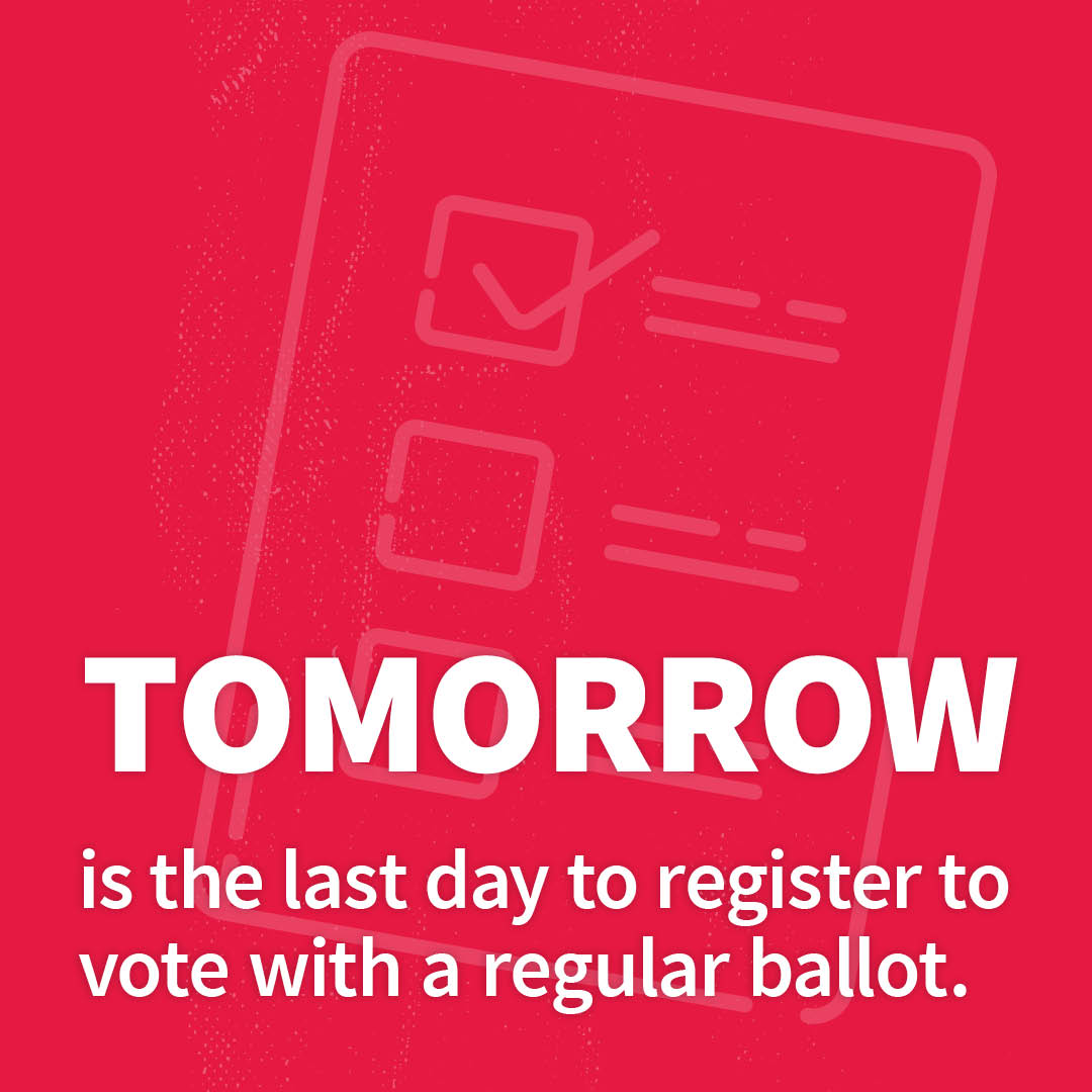 Monday is the deadline to register to vote a regular ballot in the Presidential Primary. Meet the deadline by registering online at Vote.Virginia.gov, in person by 5pm at your general registrar’s office, or postmarking your paper application. #VaElections2024 #VaisForVoters