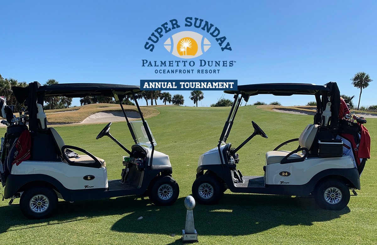 Our Annual Super Sunday Golf Tournament has officially kicked off! Good luck to all of our participants! ⛳️🏆☀️