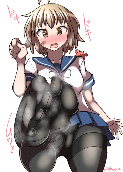 「大丈夫…くさくないから…多分…///」 
ムレムレ黒タイツ朧チャン(ˇωˇ)   
連続1437日目  
#艦これ版真剣お絵描き60分一本勝負_20240211 
#艦これ版深夜の真剣お絵描き60分一本勝負 
#めび環んどろ #10000日チャレンジ 