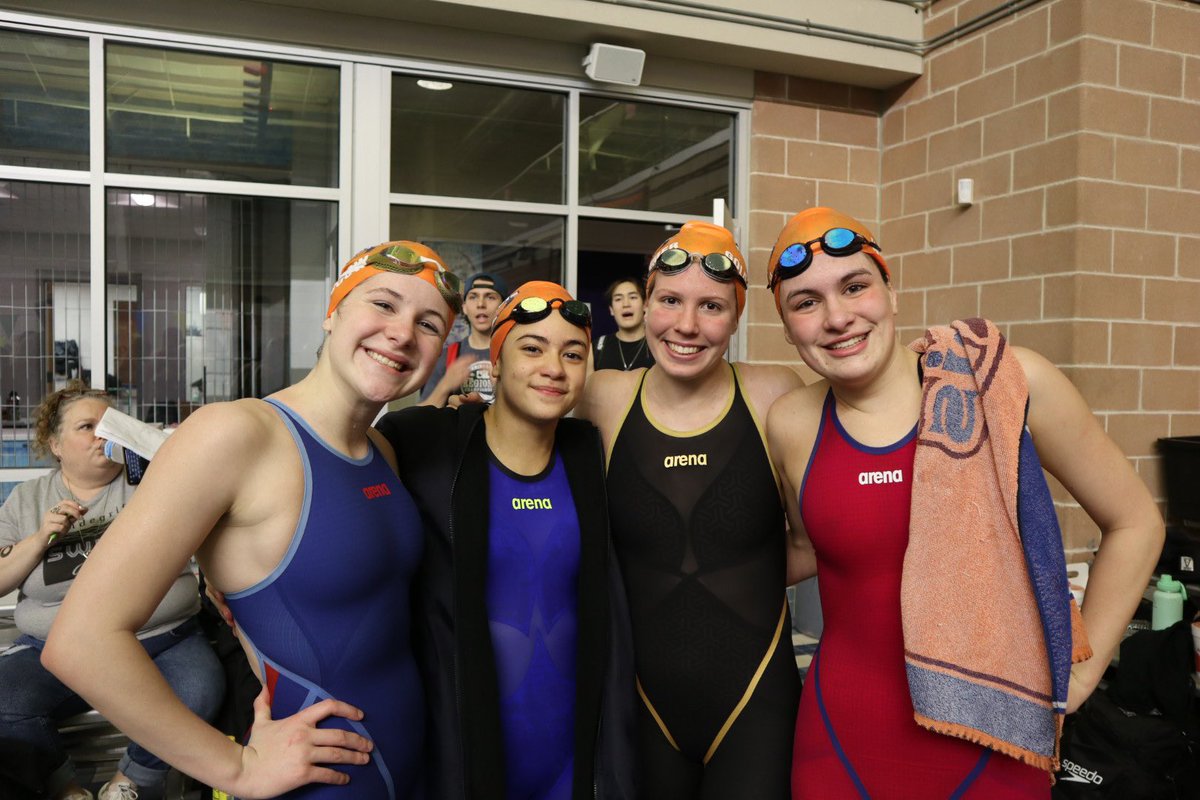 What a Regional Meet! Girls finished 6th and boys 7th. They broke 3 school records and now we wait for state call-up. 
Records Broken
Boys 200 Medley Relay - 2:34.69 
Girls 100 Breaststroke - 1:05.71
Girls 400 Free Relay - 3:34.59